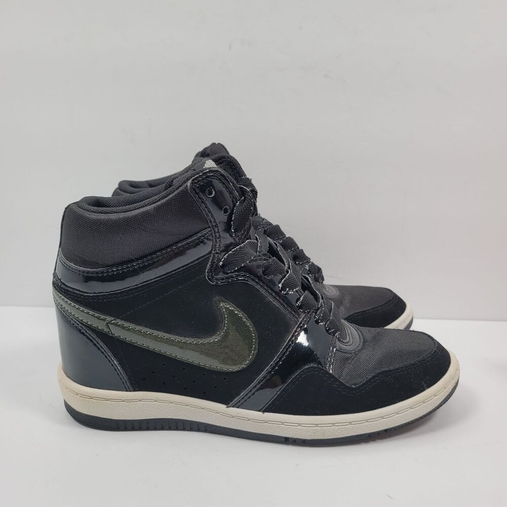 Nike Air Force Sky High Top 2013 Women's Black Shoes 629746-001 US Size 6.5